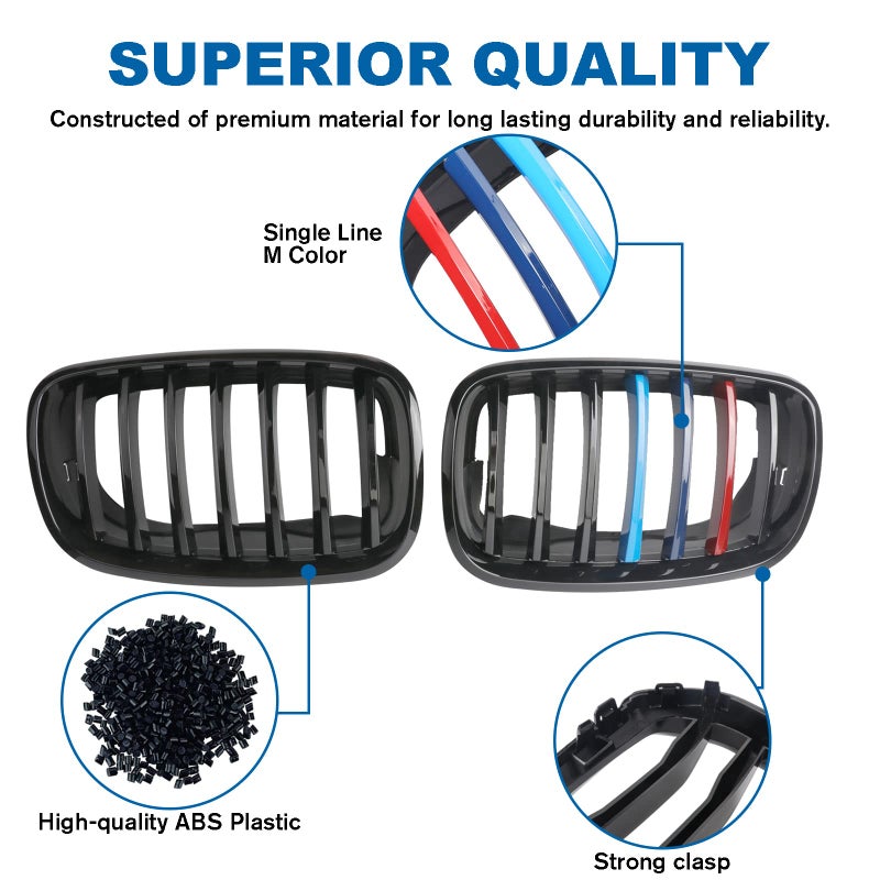 BILLDIO Front Grill M Color Grille For 2007-2014 X5 E70 X6 E71 - Image 3